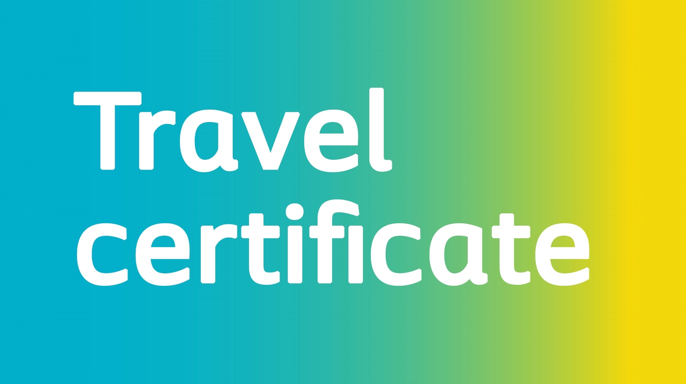 travel certificate for airport 